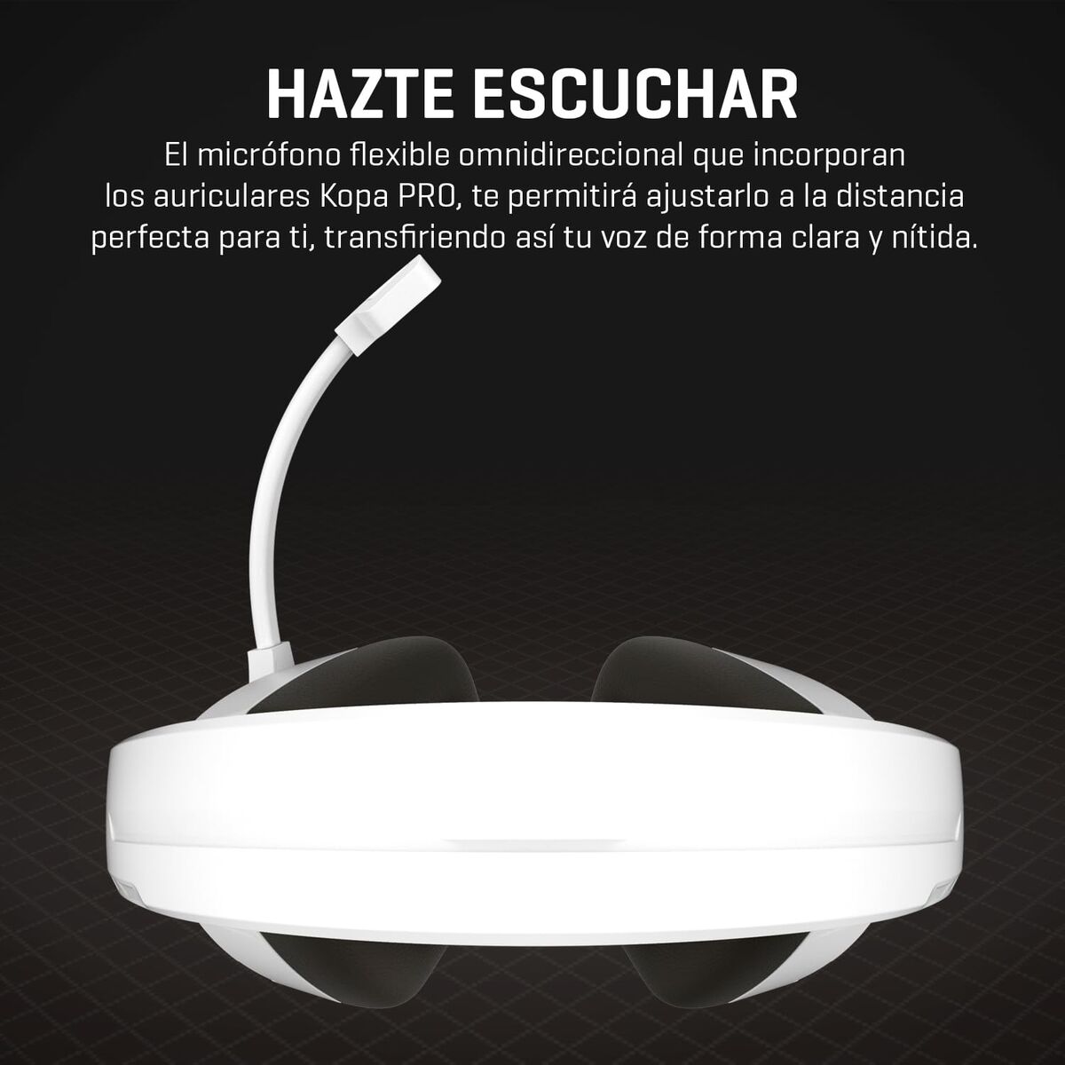 Picture of Headphones with Microphone Krom KOPA PRO White