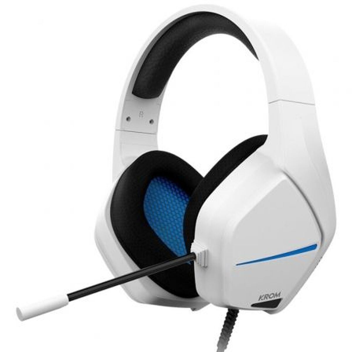 Afbeeldingen van Headphones with Microphone Krom NXKROMKOPAMOVEWH White Black
