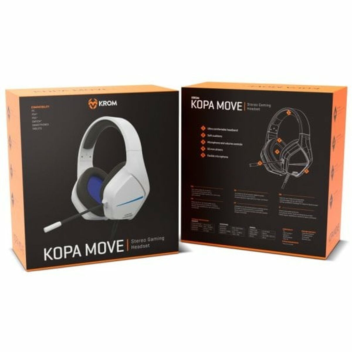 Picture of Gaming Headset with Microphone Krom NXKROMKOPAMOVEWH Blue