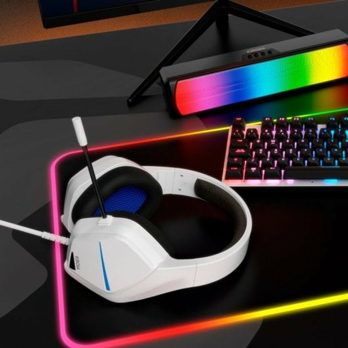 Gaming Headset with Microphone Krom NXKROMKOPAMOVEWH Blue