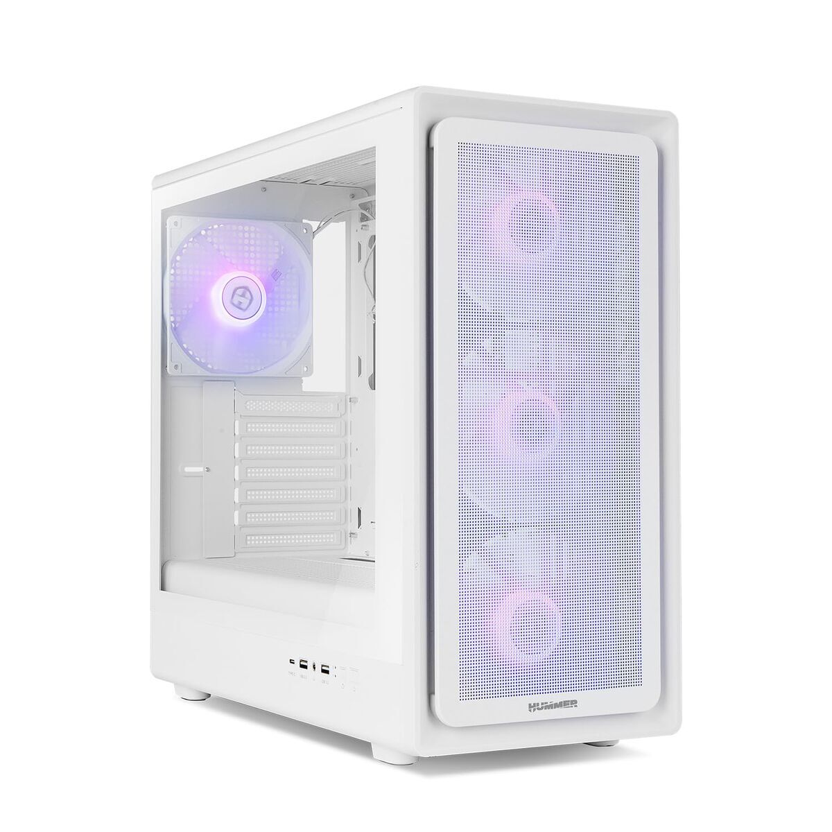 Picture of ATX Semi-tower Box Nox-Xtreme NXHUMMERAEROWH White