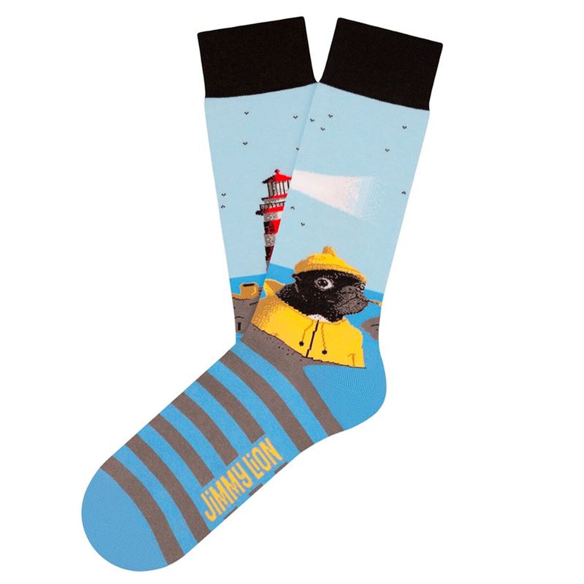 Sports Socks Jimmy Lion The Lighthouse Guardian Blue