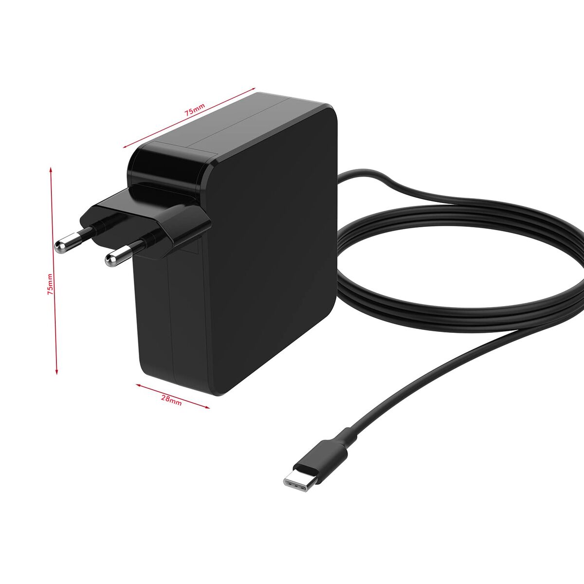 Portable charger LEOTEC LENCSHOMETC65 Black 65 W