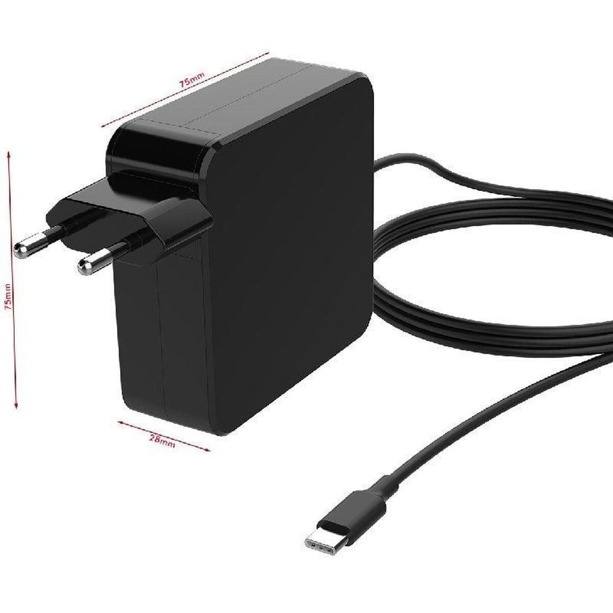 Portable charger LEOTEC LENCSHOMETC65 Black 65 W