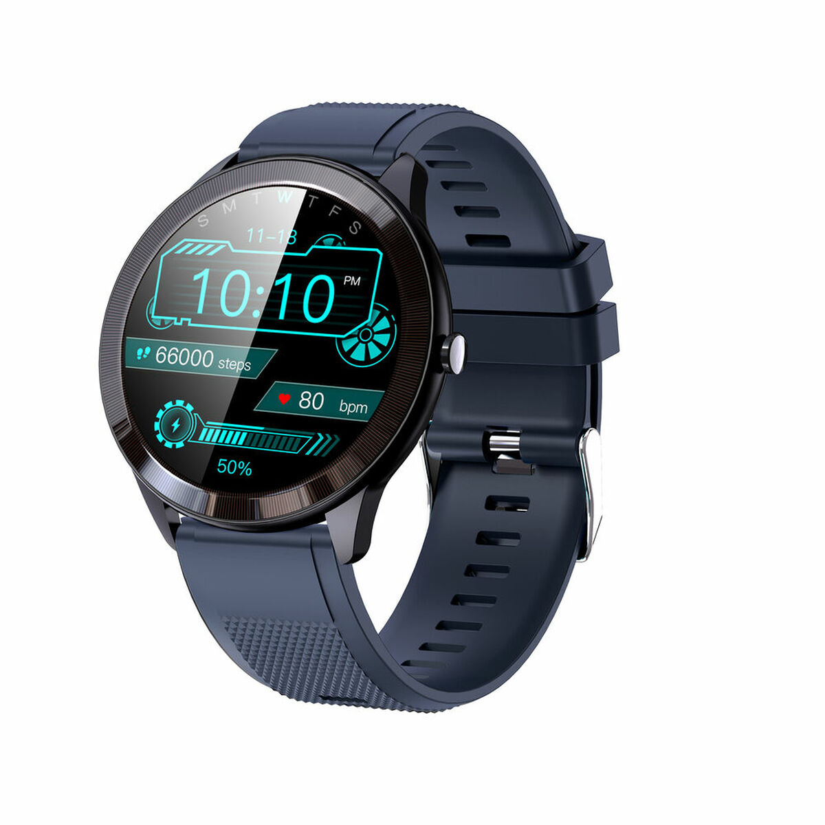 Afbeeldingen van Smartwatch LEOTEC Wave Blue IPS 200 mAh Bluetooth 5.0 1,28"