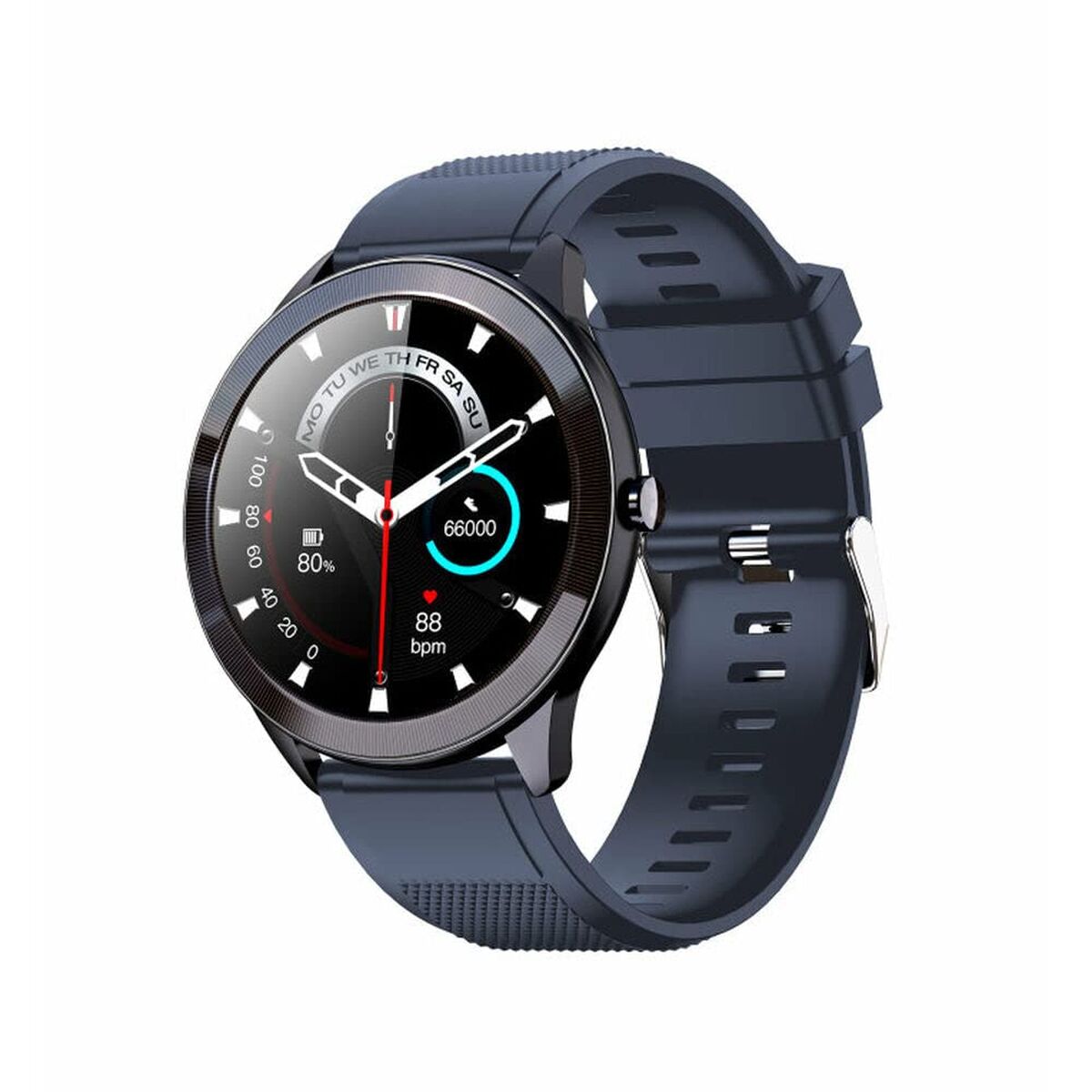 Smartwatch LEOTEC LESW32B Blue Black 1,28"