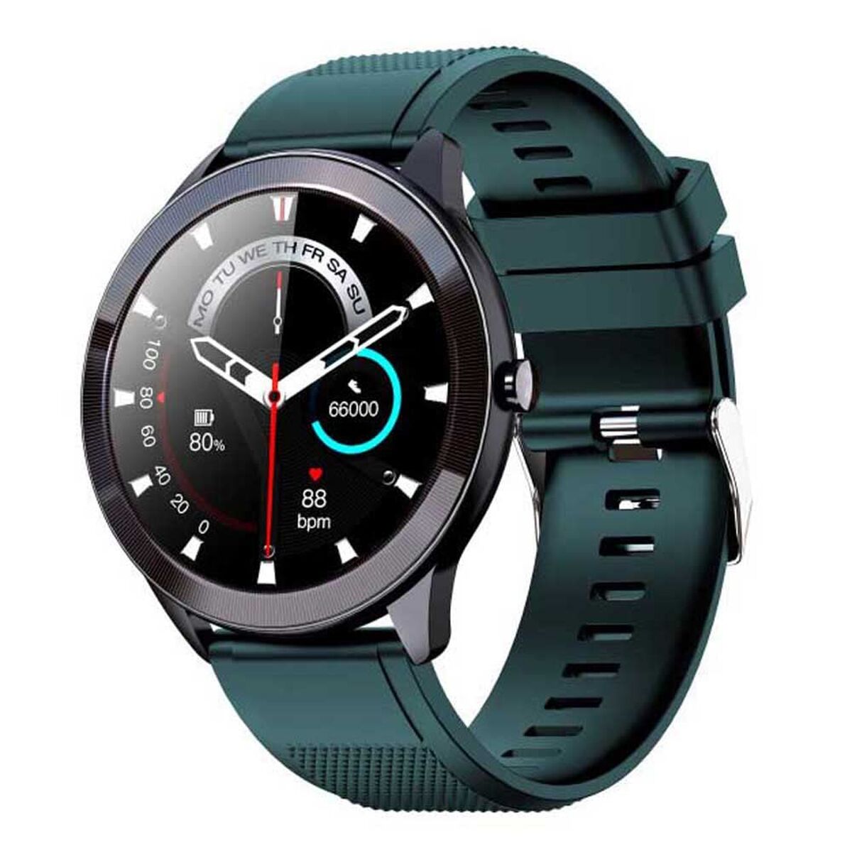 Smartwatch LEOTEC LESW32V Black Green 1,28" 200 mAh