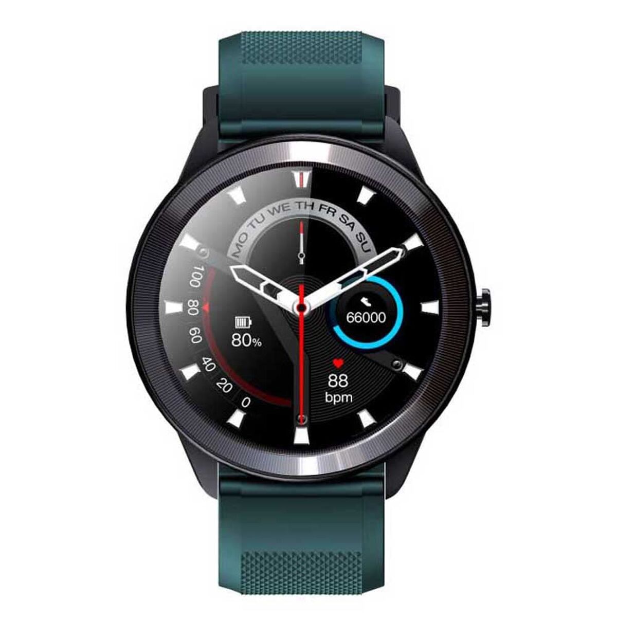 Smartwatch LEOTEC LESW32V Black Green 1,28" 200 mAh