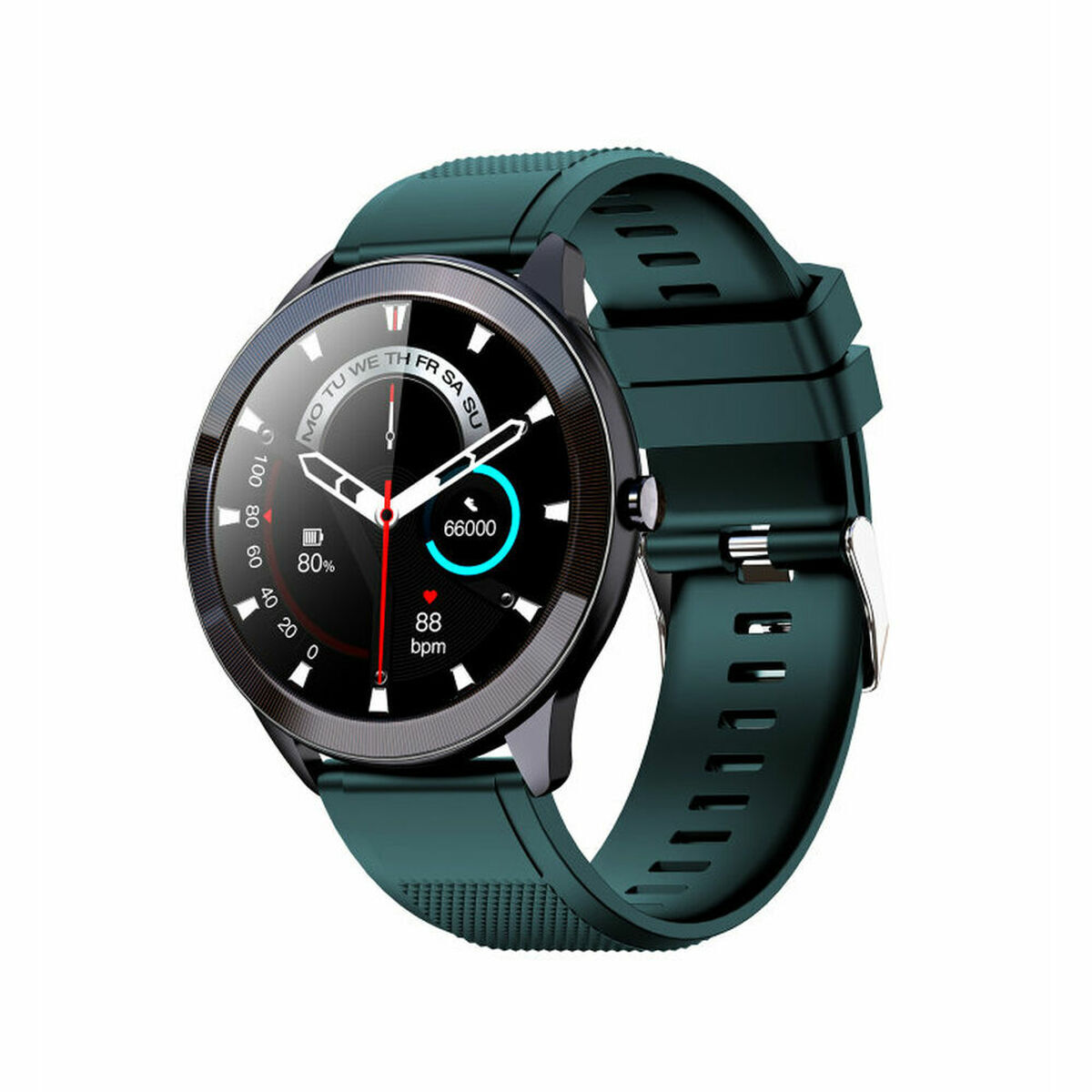 Bild von Smartwatch LEOTEC LESW32V Black Green 1,28" 200 mAh