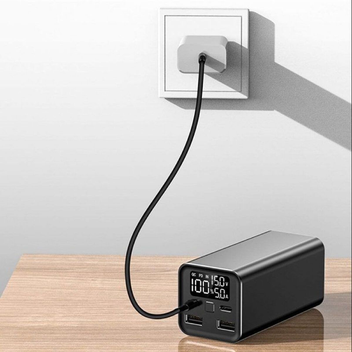 Power Bank LEOTEC LEPOW65W20K Black 20000 mAh Fast charging (40 Units)