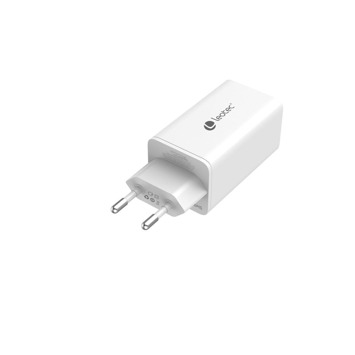 Picture of Wall Charger LEOTEC 65W GaN 2 USB-C PD White 65 W