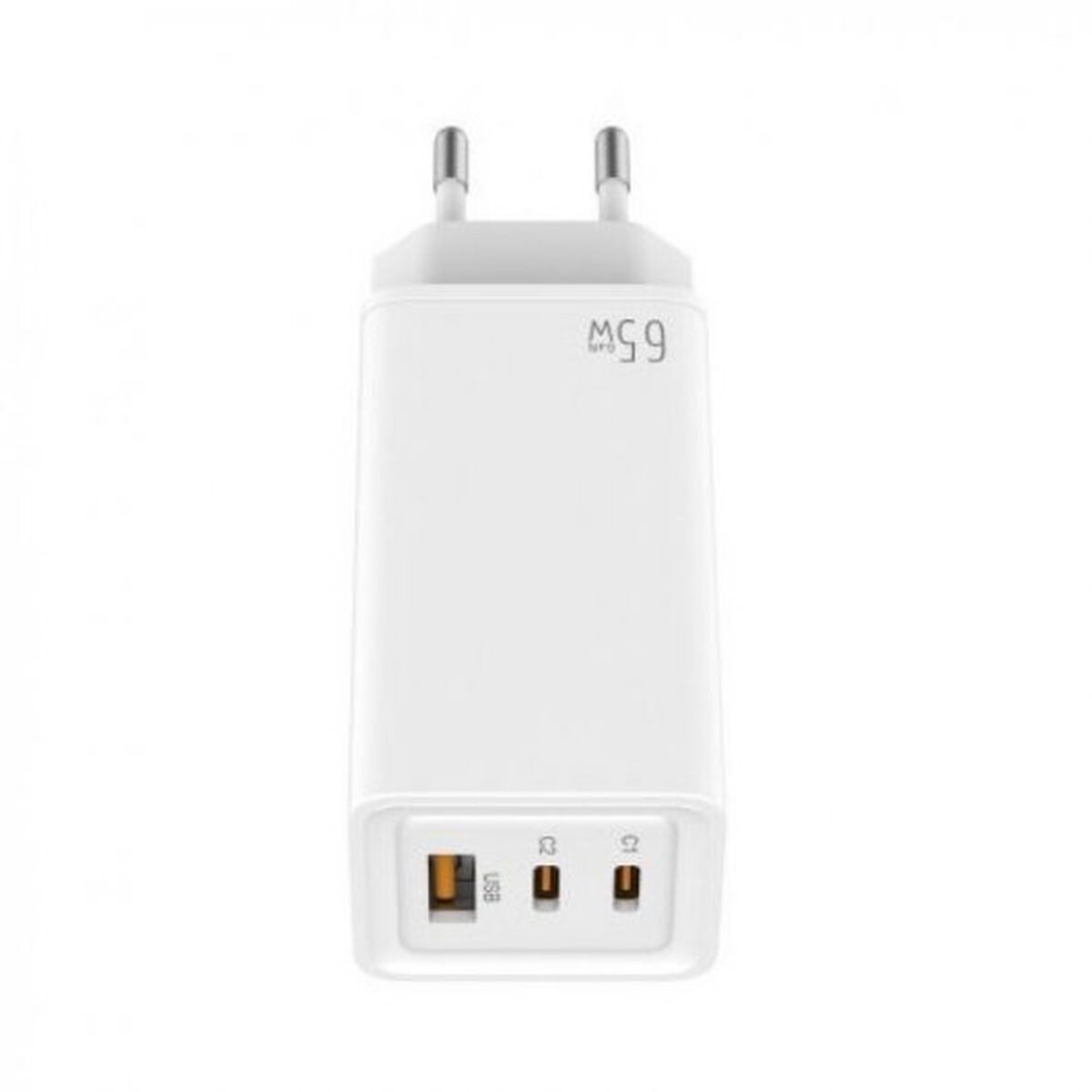 Wall Charger LEOTEC 65W GaN 2 USB-C PD White 65 W