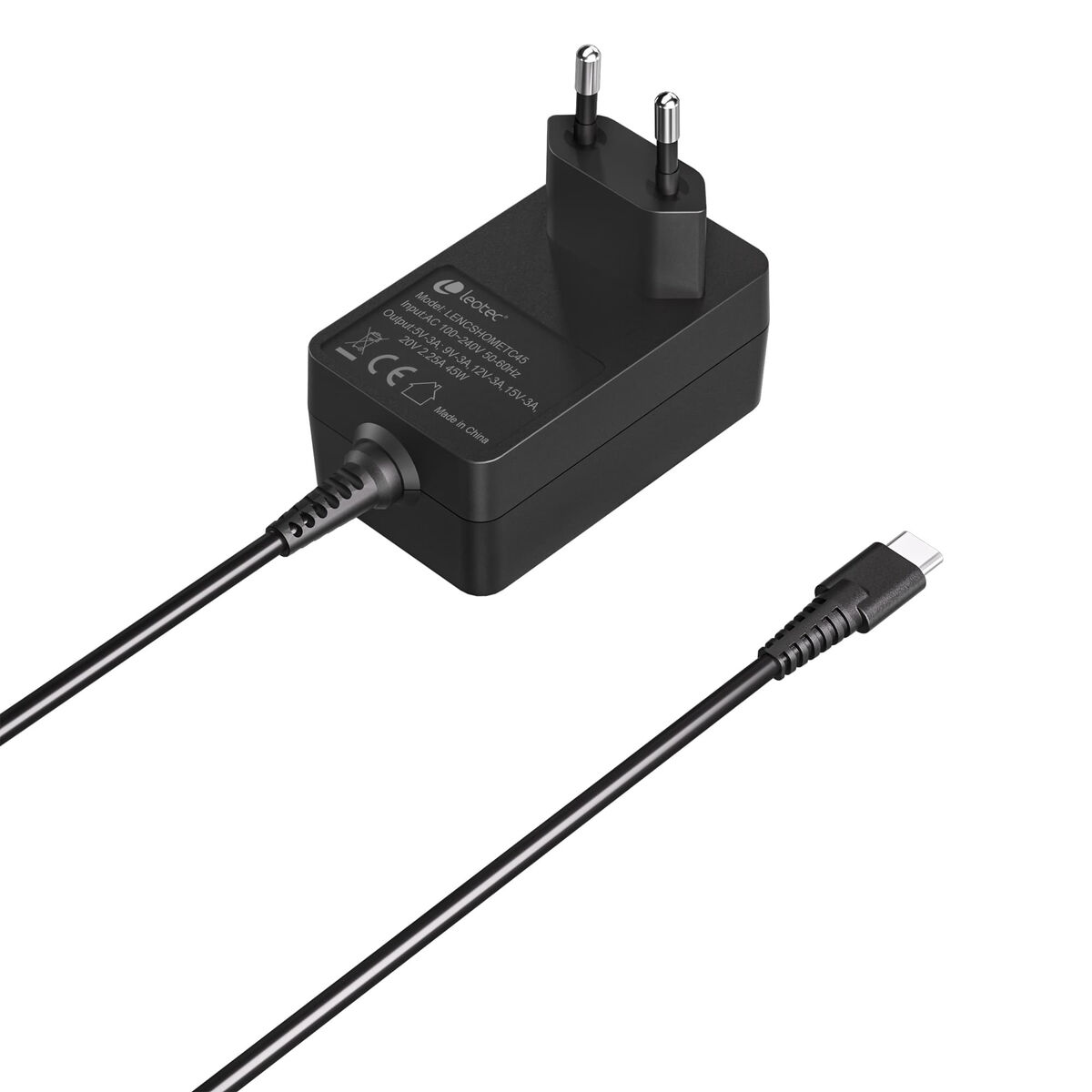 Picture of Wall Charger LEOTEC LENCSHOMETC45 Black