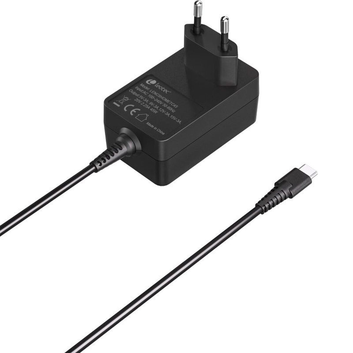 Picture of Wall Charger LEOTEC LENCSHOMETC45 Black