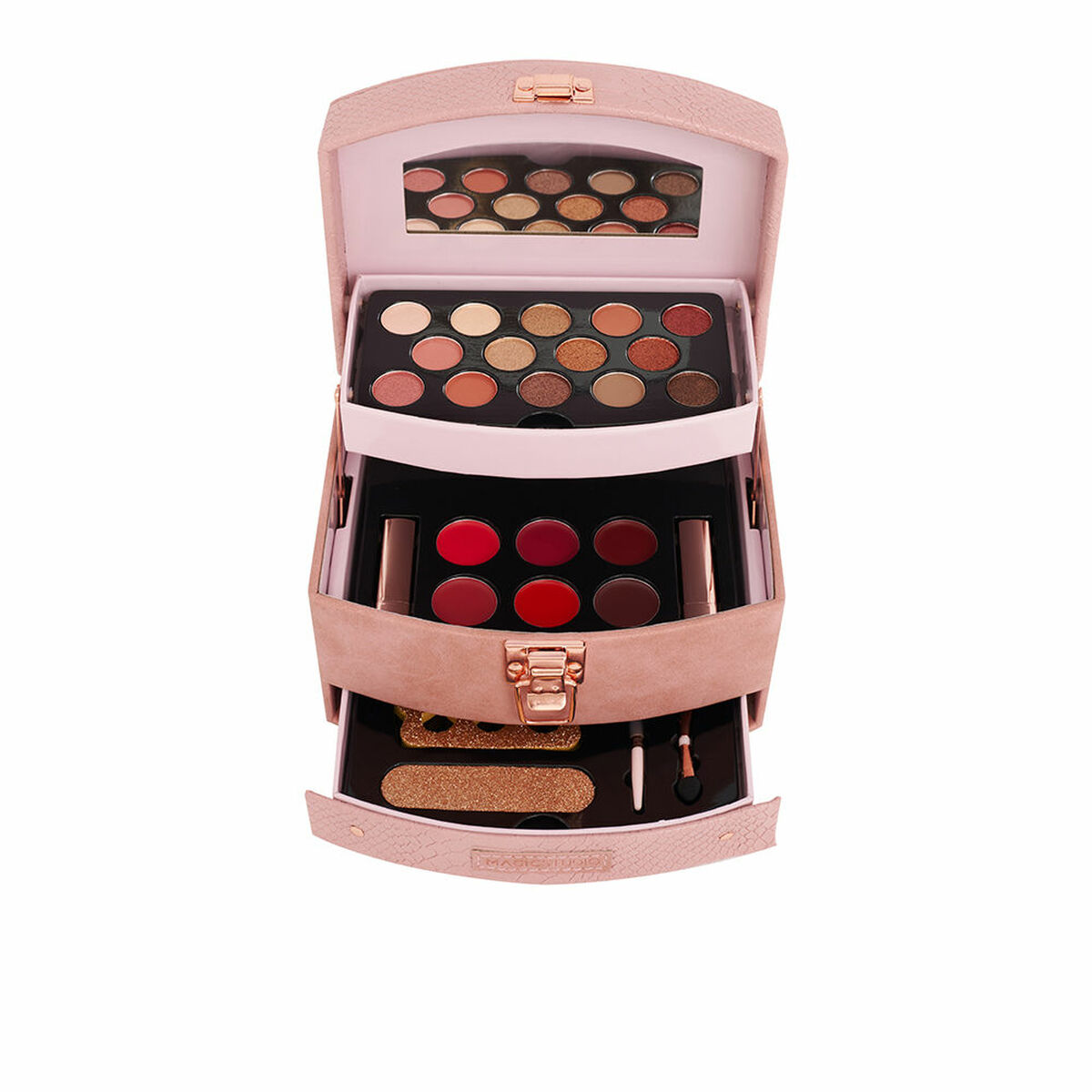 Set de Maquillage Magic Studio Rose Boîte à bijoux 26 Pièces