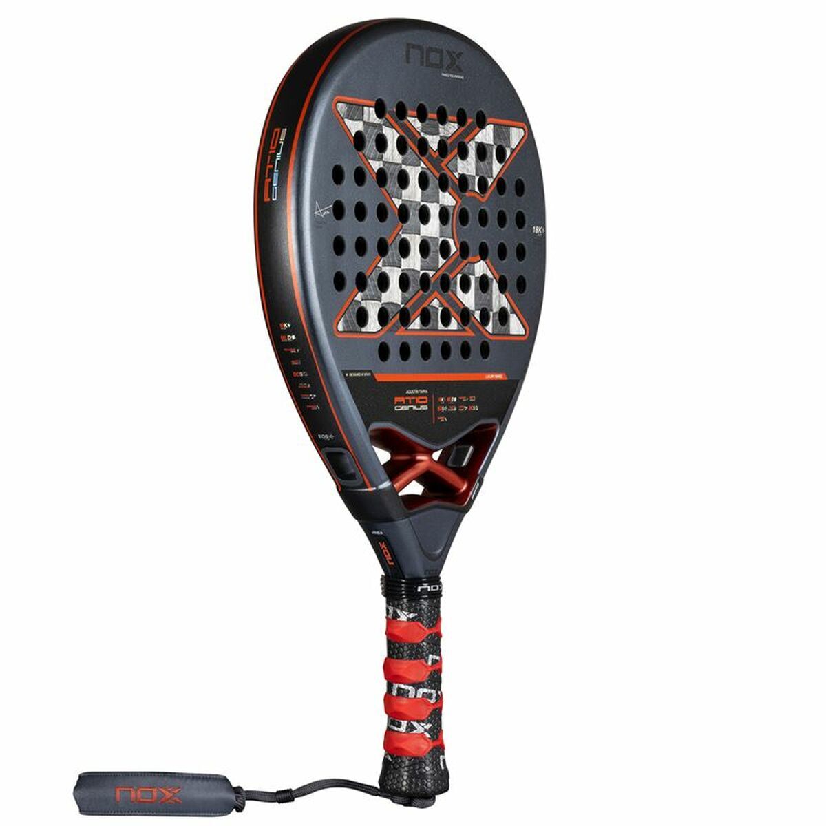 Padel Racket Nox Nox AT10 Genius 18K Zwart Donkergrijs