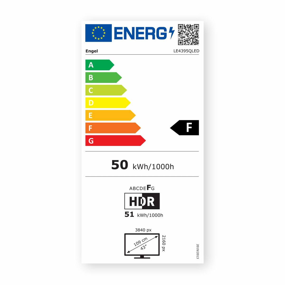 Smart TV Engel LE4395QLED   43 4K Ultra HD 43" QLED