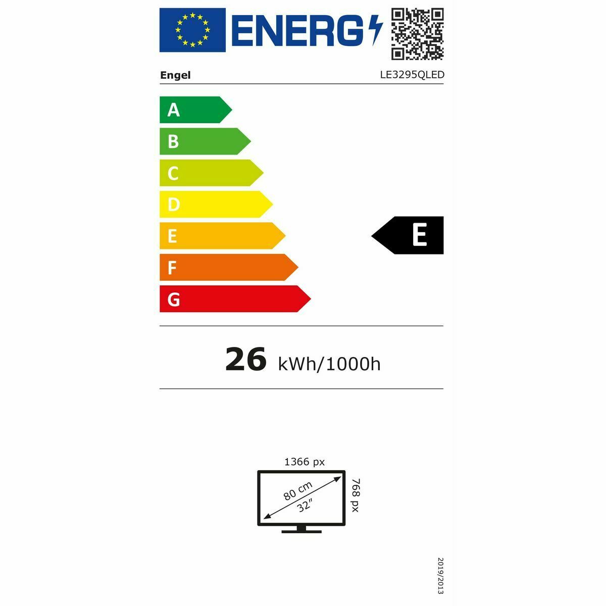Kép Smart TV Engel LE3295QLED 32 Full HD 32" QLED