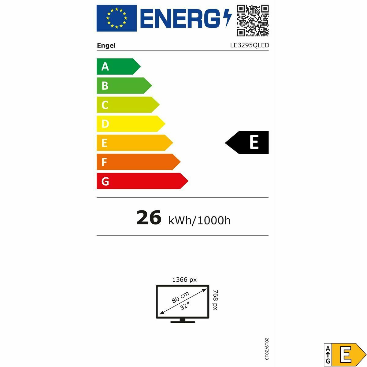 Kép Smart TV Engel LE3295QLED 32 Full HD 32" QLED