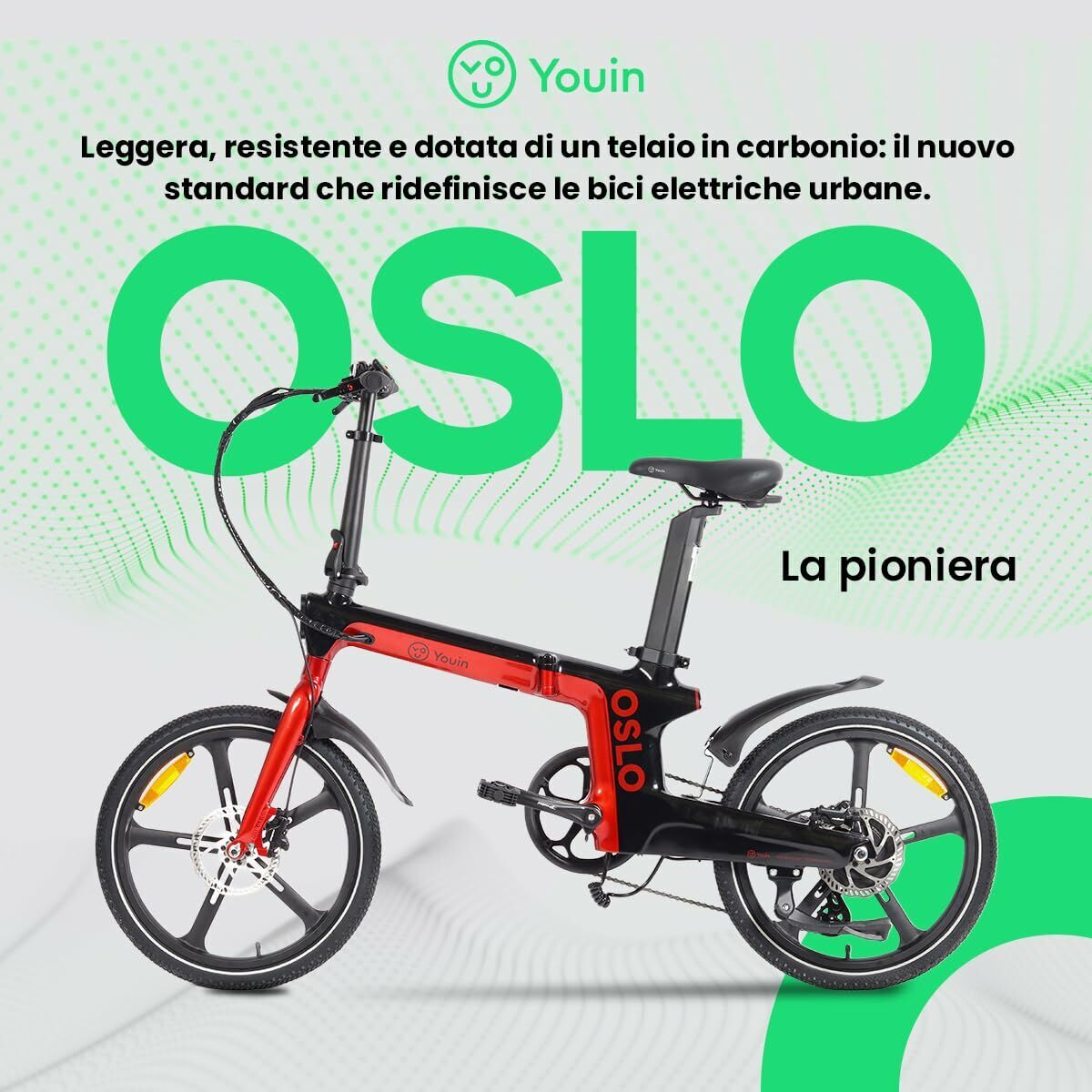 Picture of Electric Bike Youin BK1900 OSLO Red 250 W