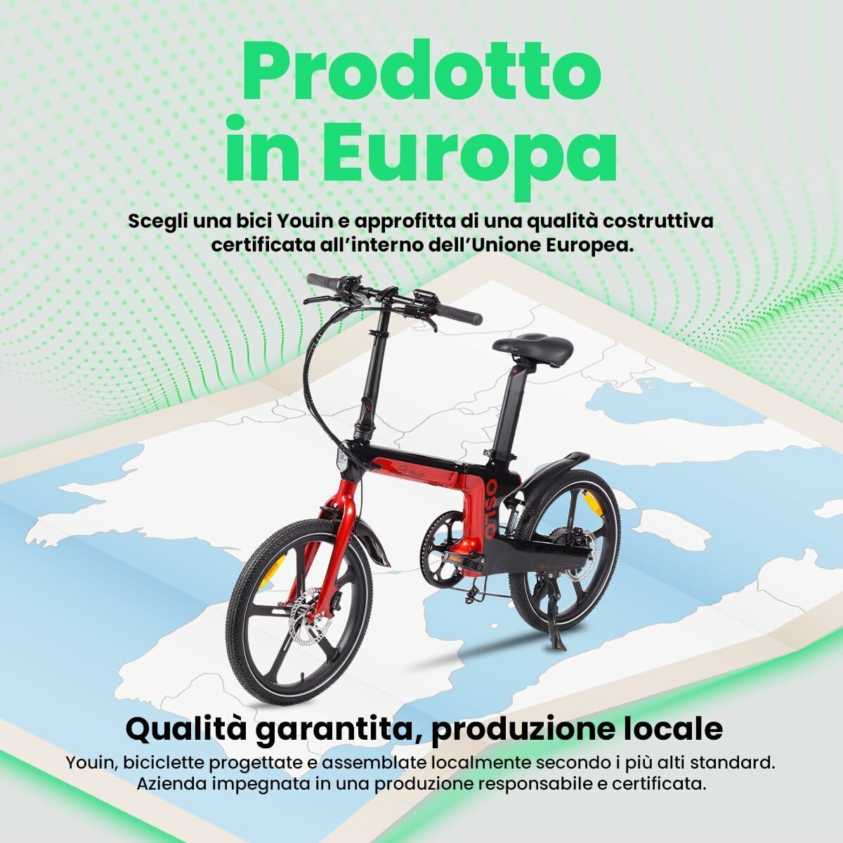 Picture of Electric Bike Youin BK1900 OSLO Red 250 W