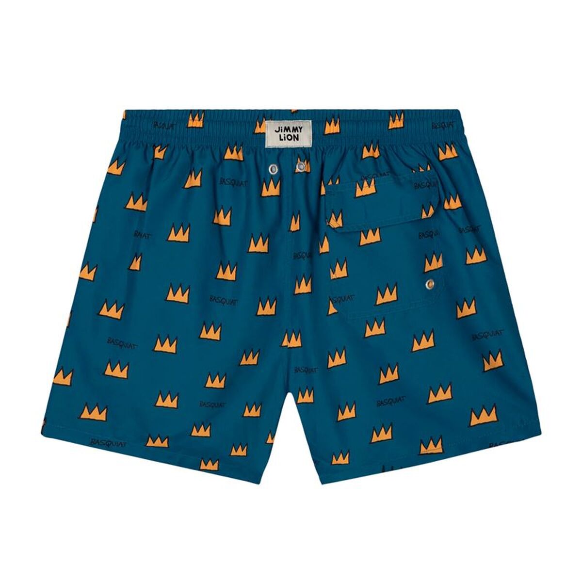Herenzwembroek Jimmy Lion Basquiat Batman Blauw