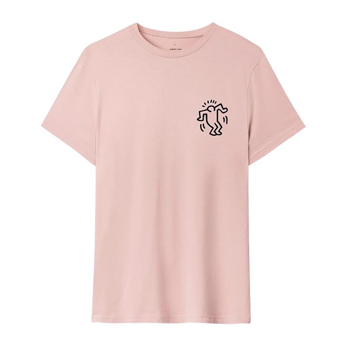 Heren-T-Shirt met Korte Mouwen Jimmy Lion Keith Haring x Jimmy Lion Roze