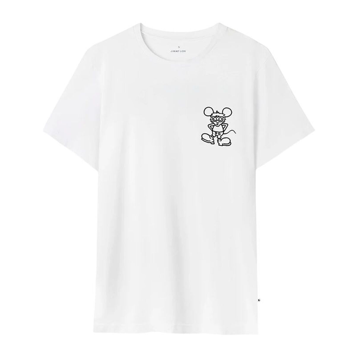 Heren-T-Shirt met Korte Mouwen Jimmy Lion Keith Haring x Jimmy Lion Wit