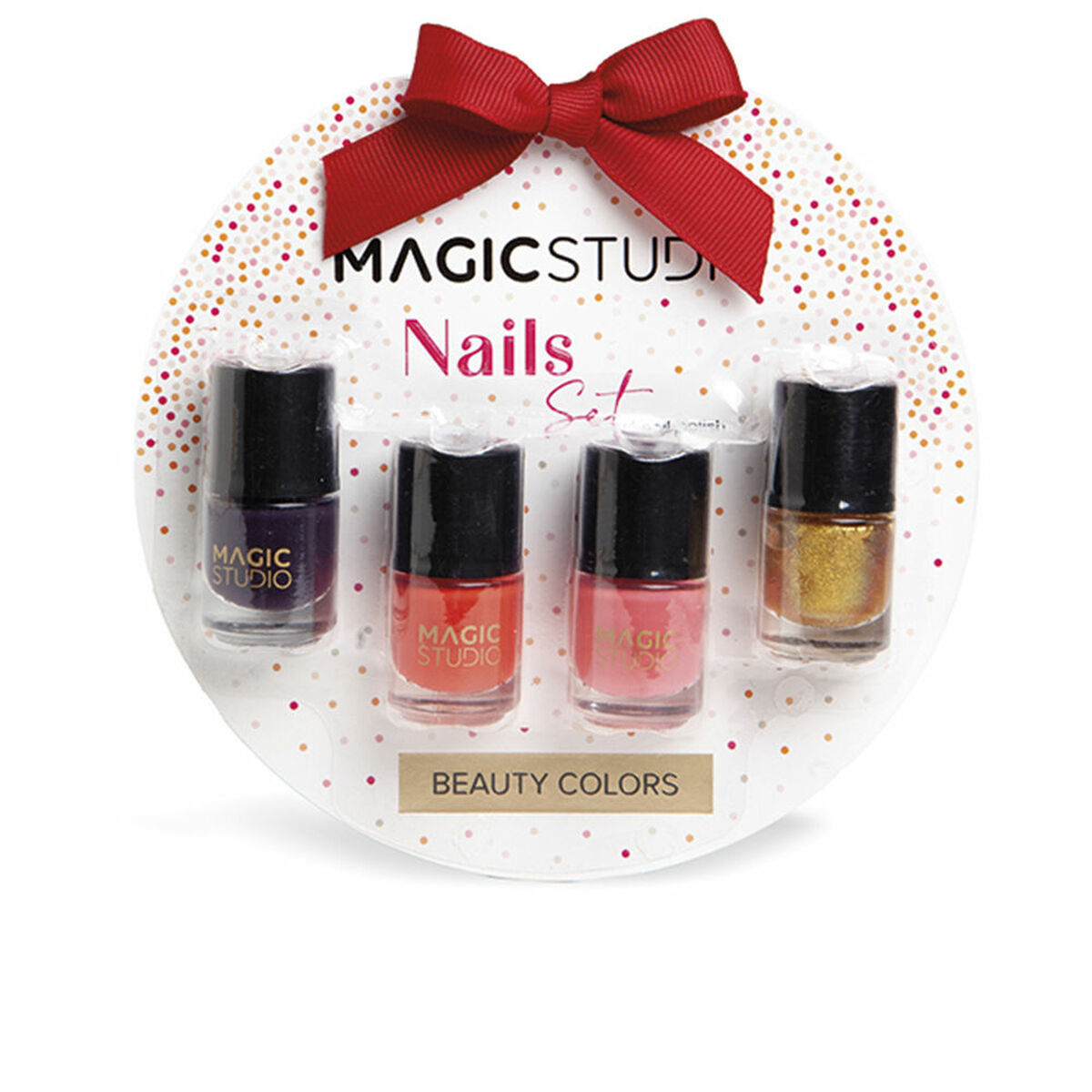 Set de Maquillage Magic Studio Colorful Nails 4 Pièces