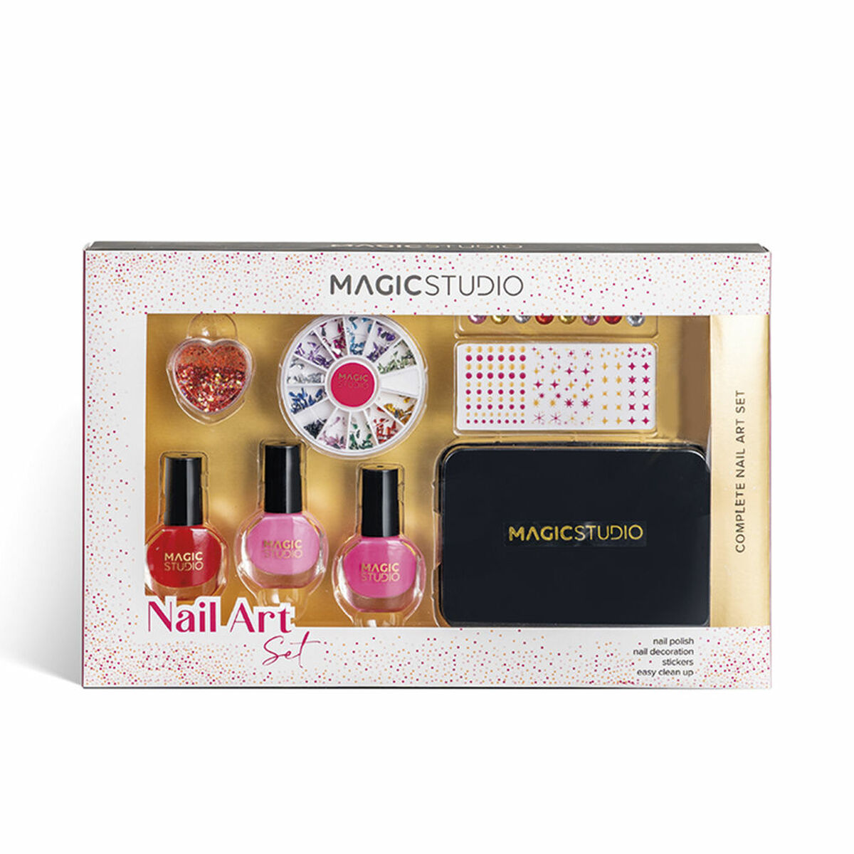Set de Maquillage Magic Studio Colourful Complete Nail Art 8 Pièces