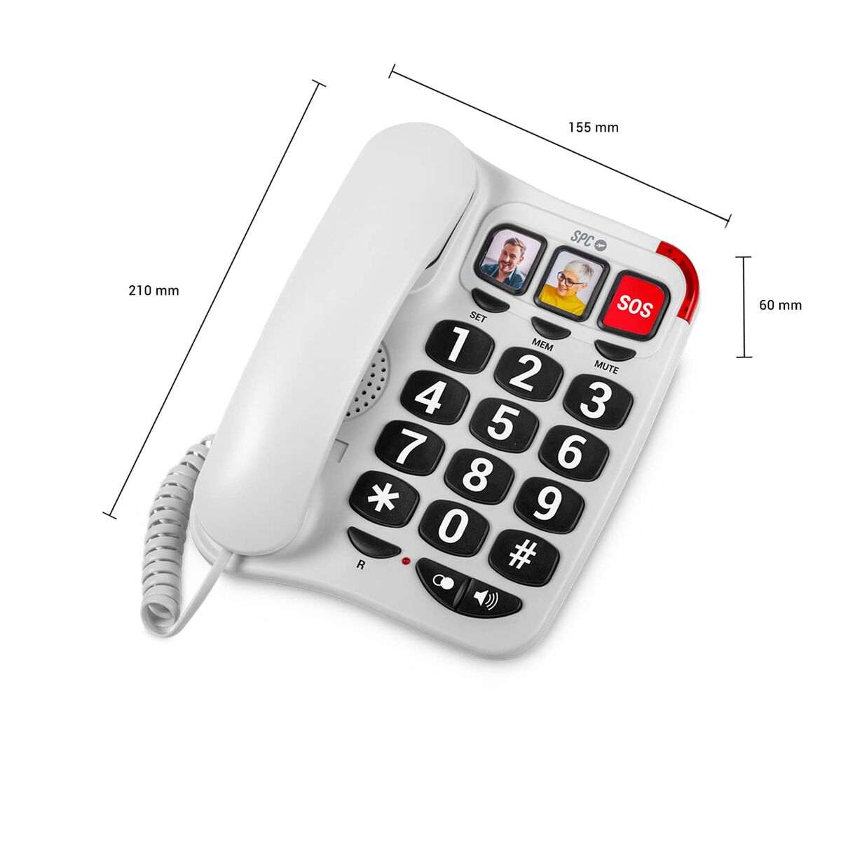 Landline for the Elderly SPC 3295B White