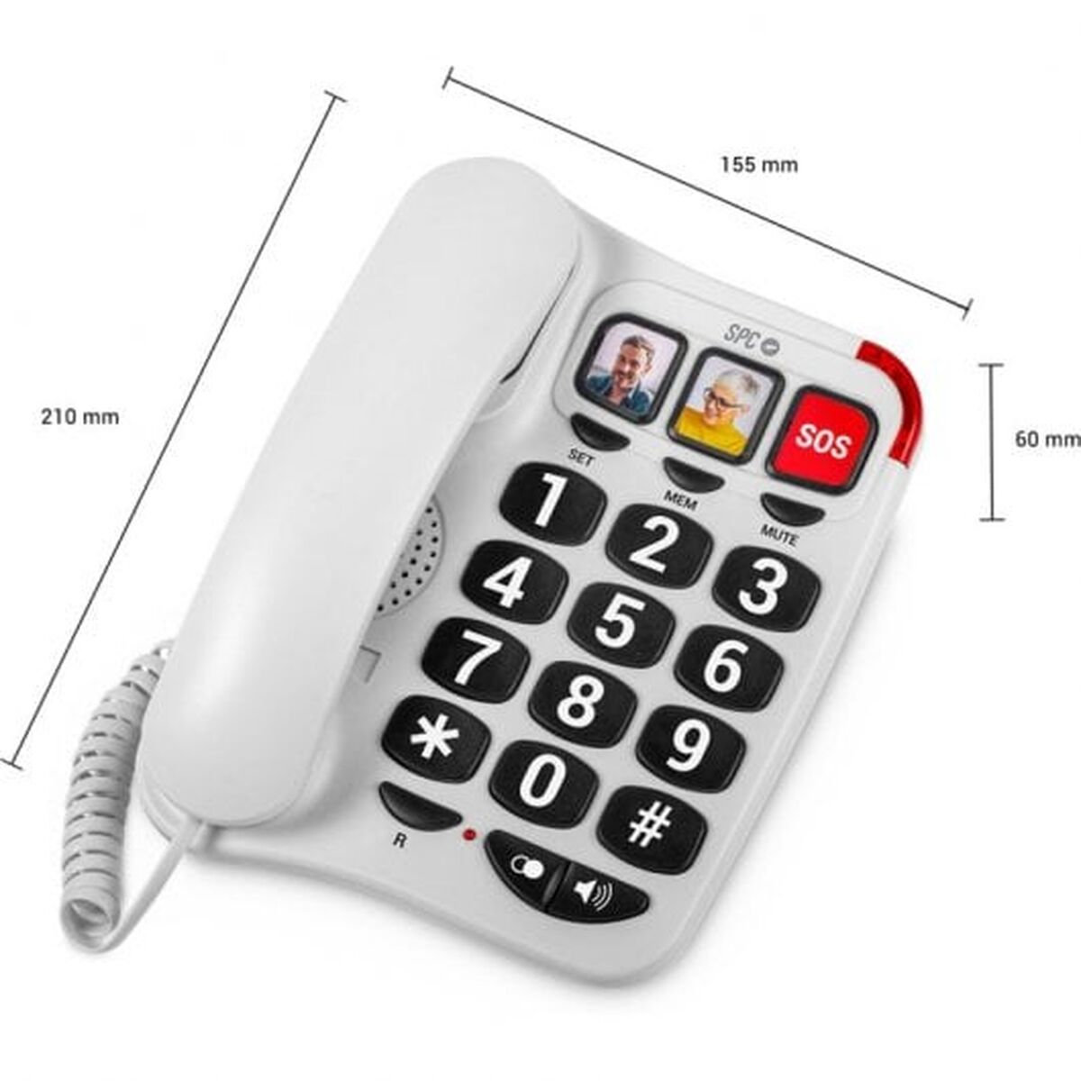 Landline for the Elderly SPC 3295B White