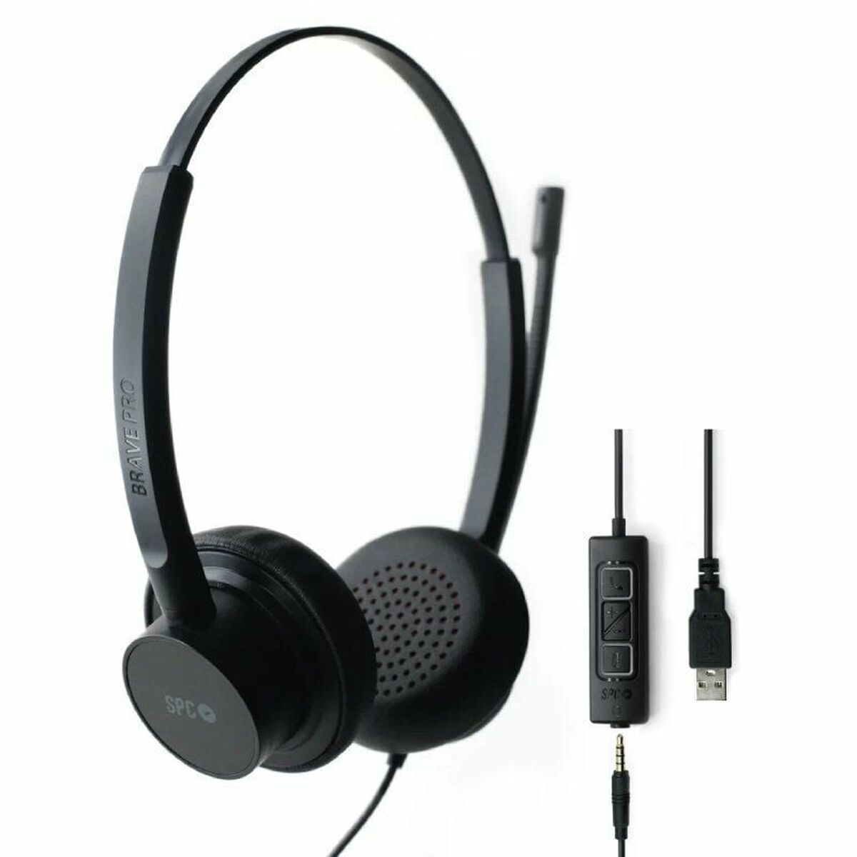 Picture of Headphones with Microphone SPC Brave Pro Black