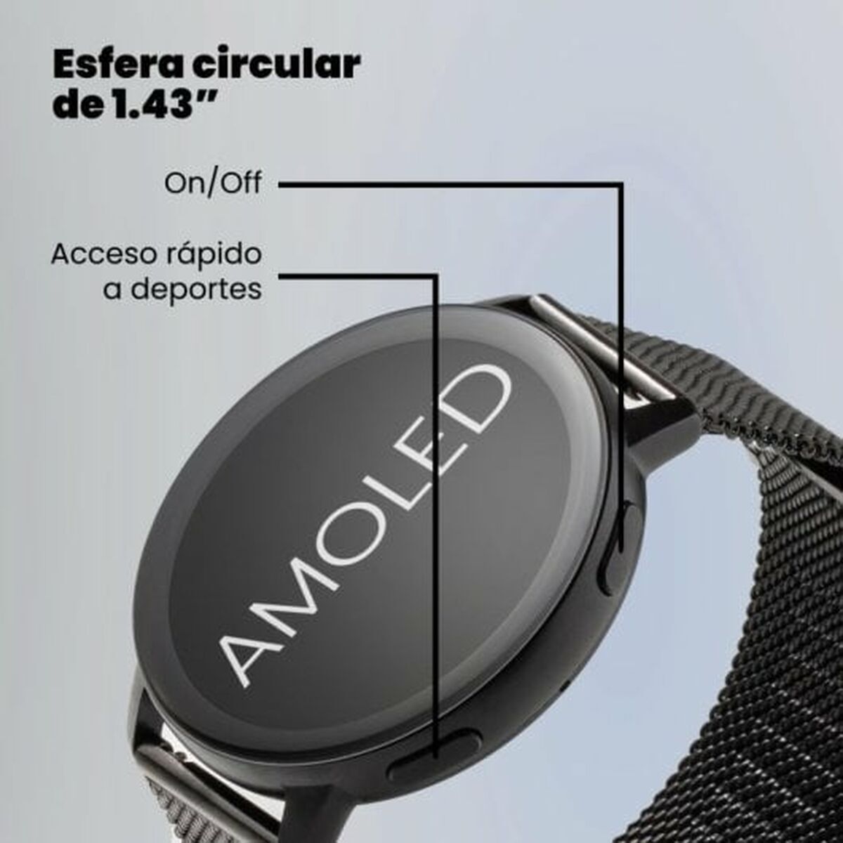 Picture of Smartwatch SPC 9652N Black Grey 1,43"