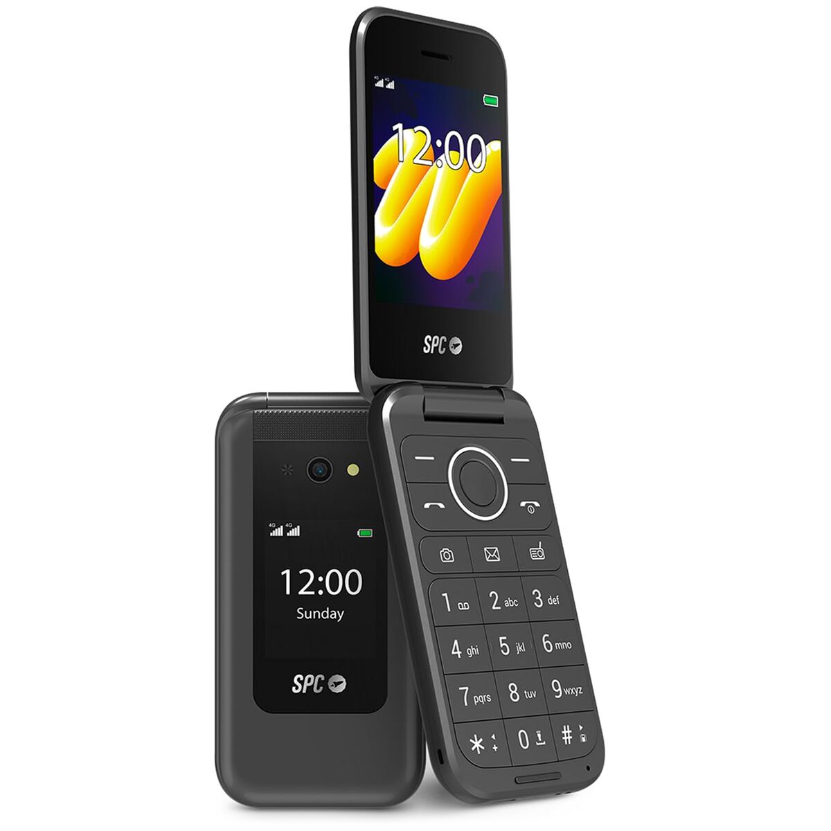 Mobile telephone for older adults SPC 2336N Wild 4G 2,8" 128 GB RAM Black