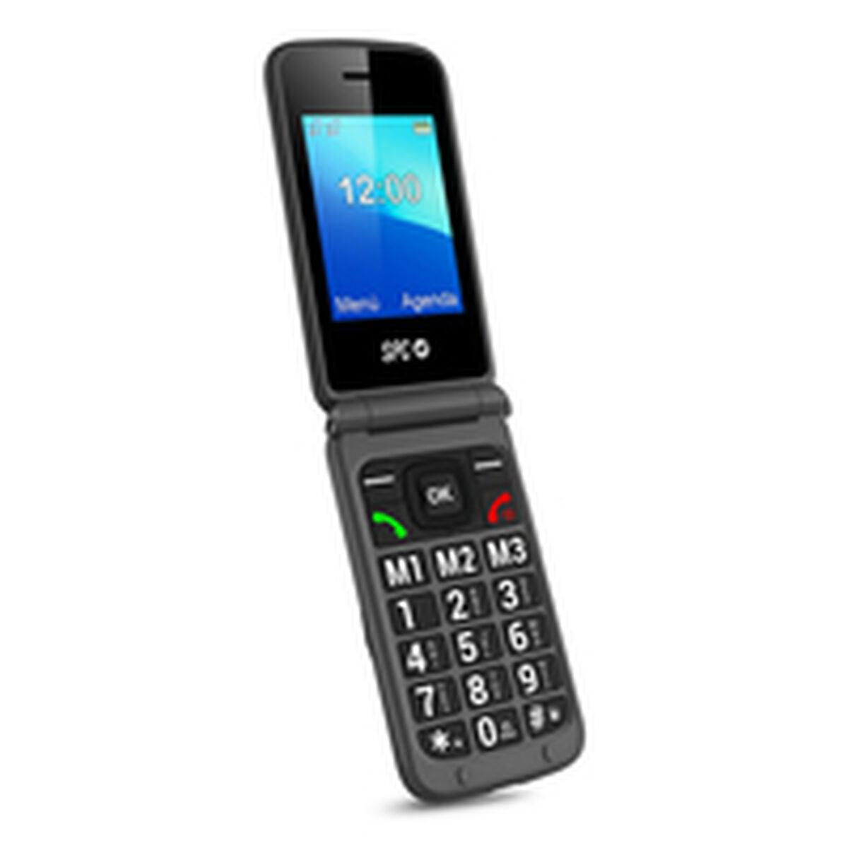 Bild von Mobile telephone for older adults SPC Stella 3 Black Grey 128 GB 128 MB 2.4"
