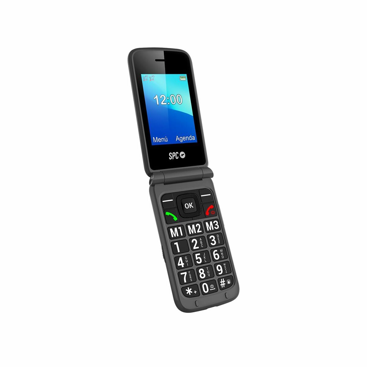 Bild von Mobile telephone for older adults SPC Stella 3 Black Grey 128 GB 128 MB 2.4"