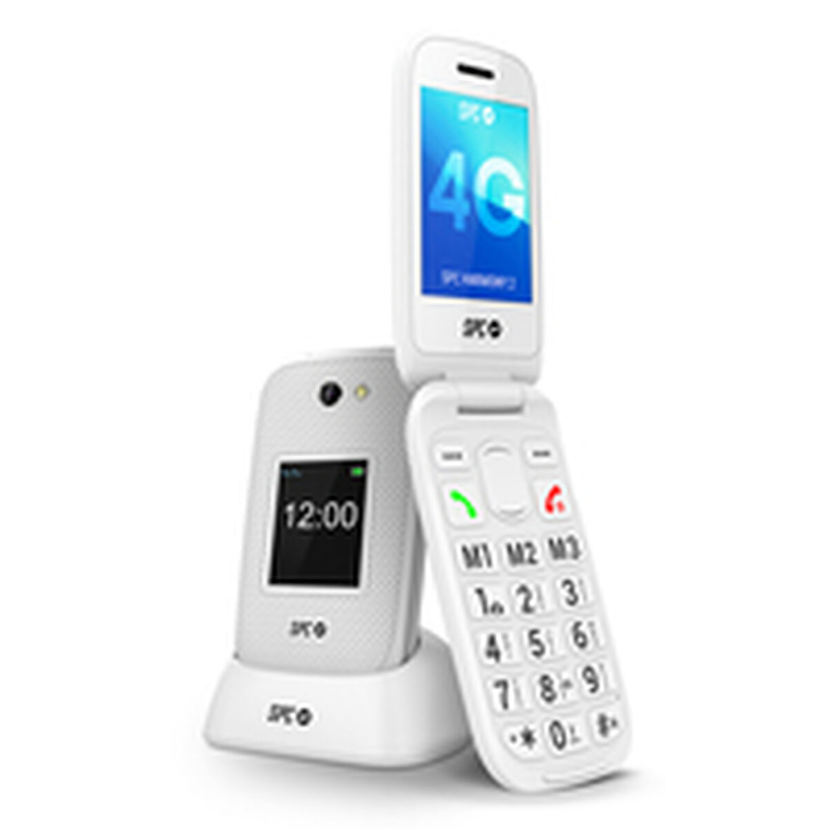 Afbeeldingen van Mobile telephone for older adults SPC 2337B White 128 GB 2,8"
