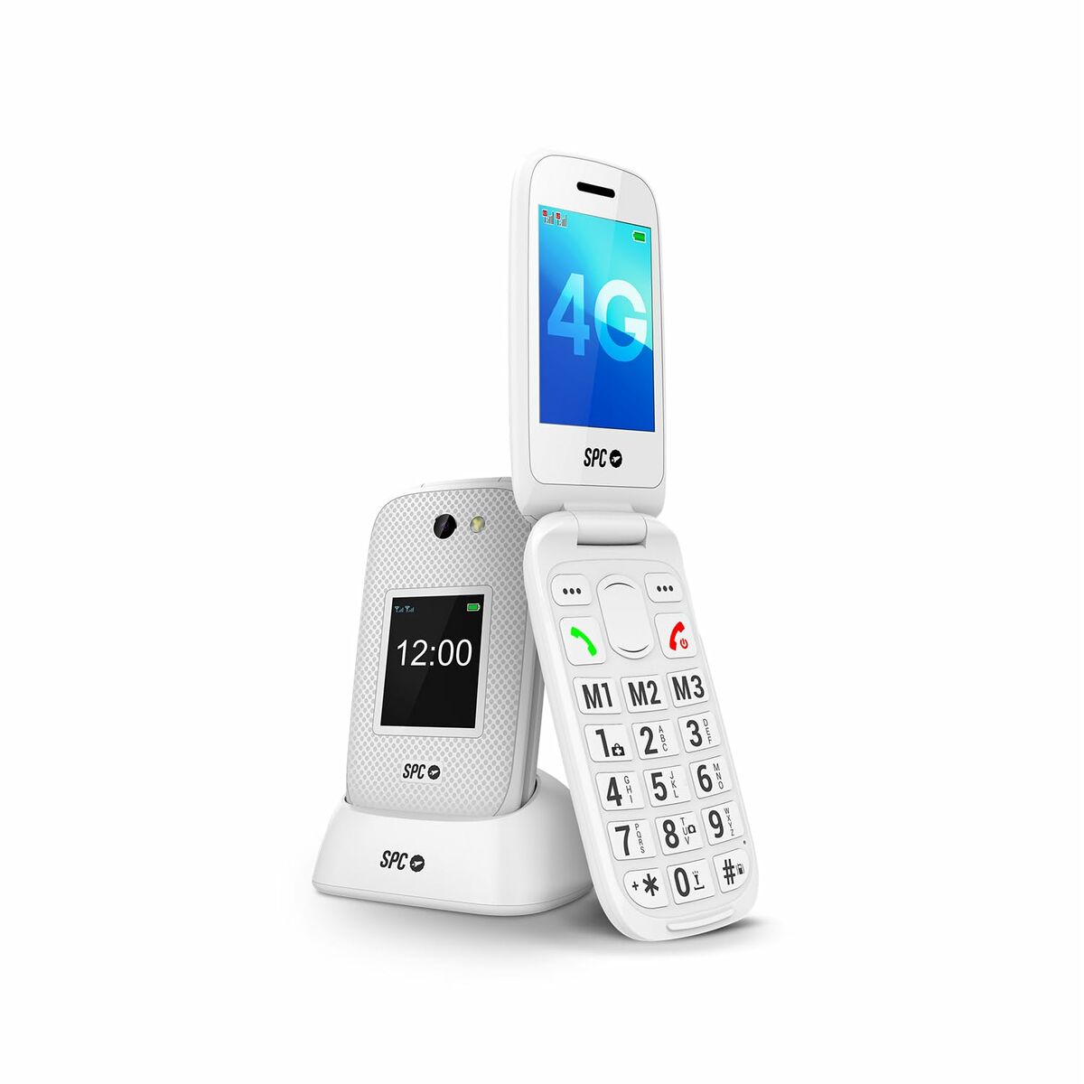 Afbeeldingen van Mobile telephone for older adults SPC 2337B White 128 GB 2,8"