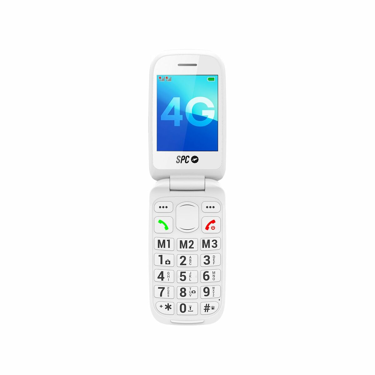 Afbeeldingen van Mobile telephone for older adults SPC 2337B White 128 GB 2,8"