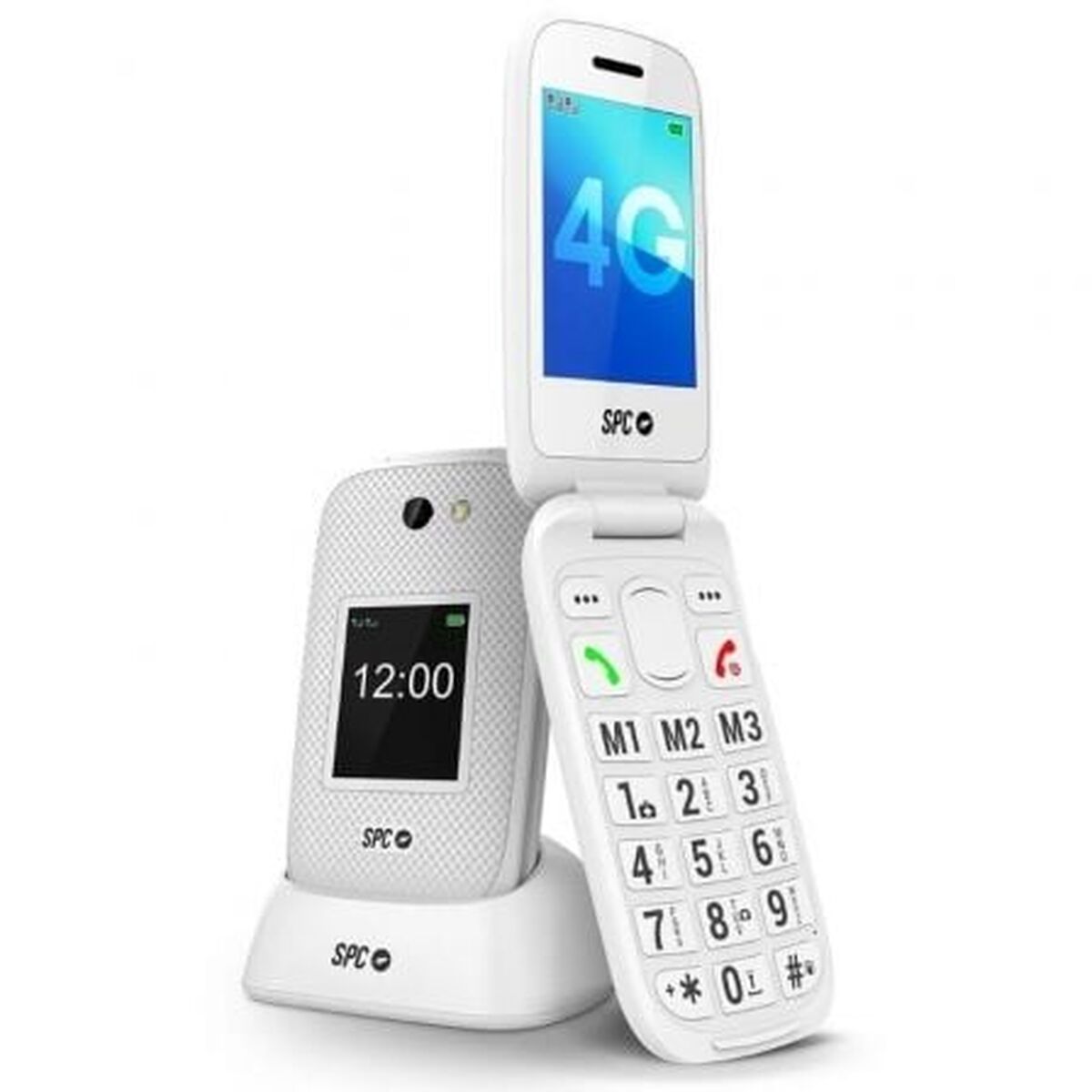 Picture of Mobile telephone for older adults SPC 2337B White 128 GB 2,8"