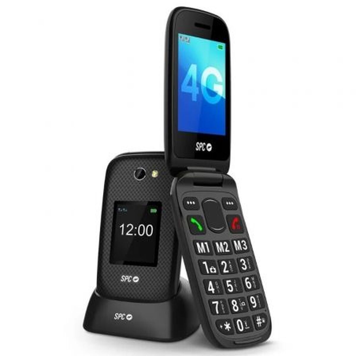 Picture of Mobile telephone for older adults SPC 2337N Black 128 GB 2,8"