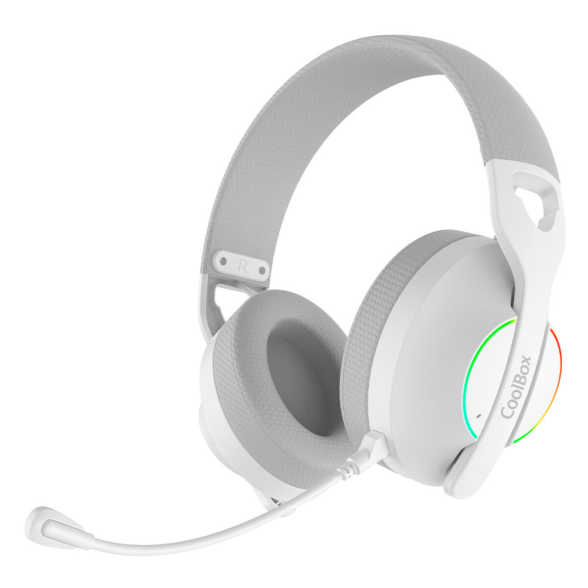 Picture of Gaming Headset with Microphone CoolBox COO-AUM-WB01-W White