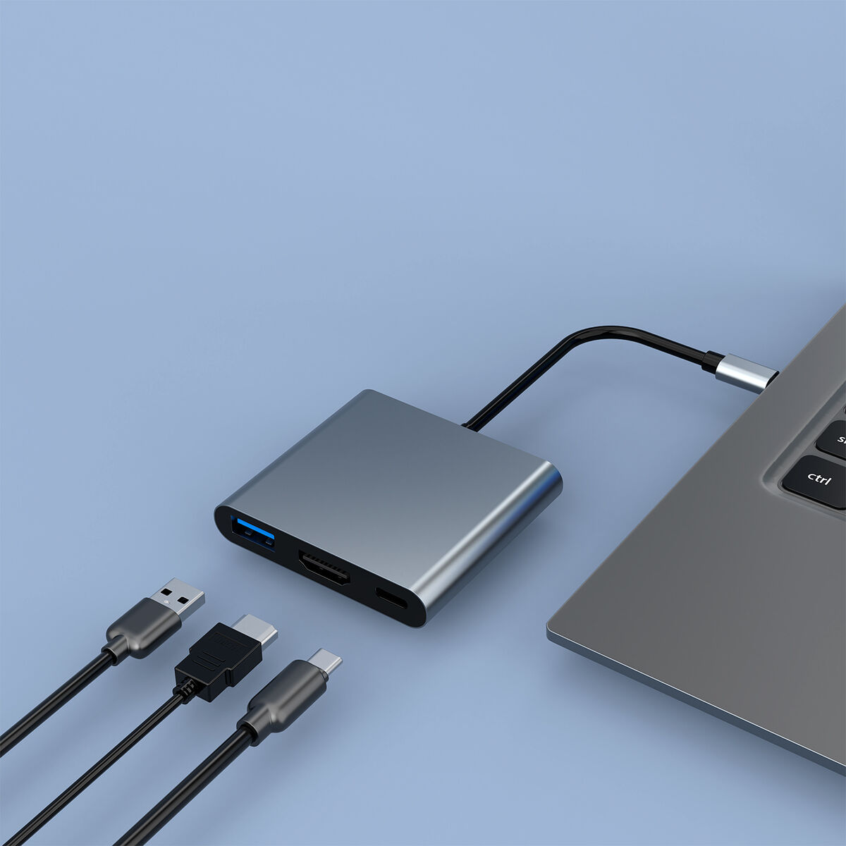 Afbeeldingen van USB Hub CoolBox COO-DOCK-C-31 100 W