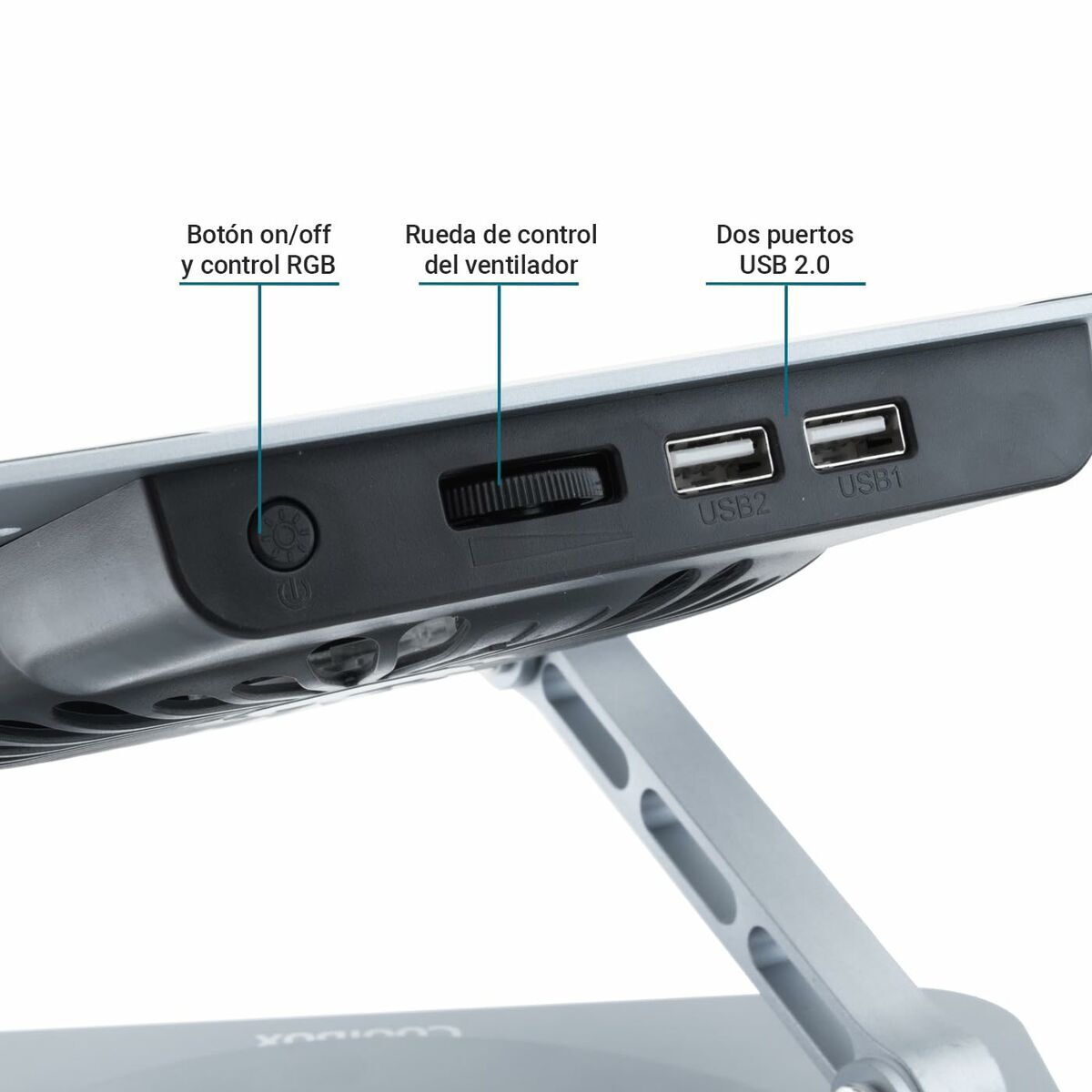 Afbeeldingen van Cooling Base for a Laptop CoolBox COO-NPC17-AV1 Silver