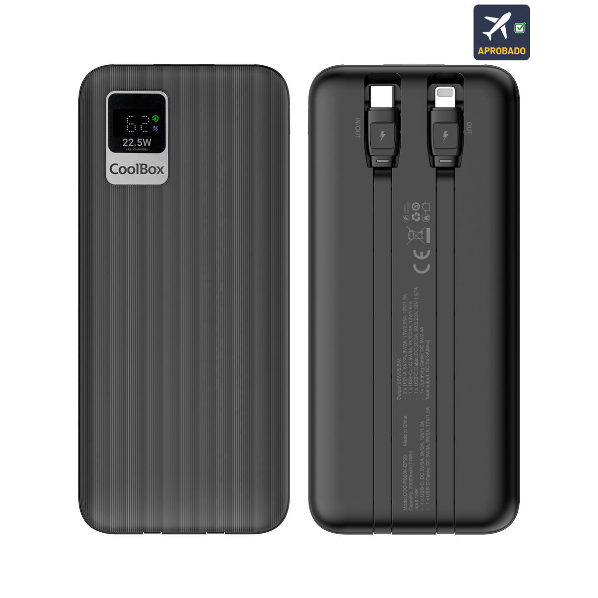 Picture of Powerbank CoolBox COO-PB20K-DP20