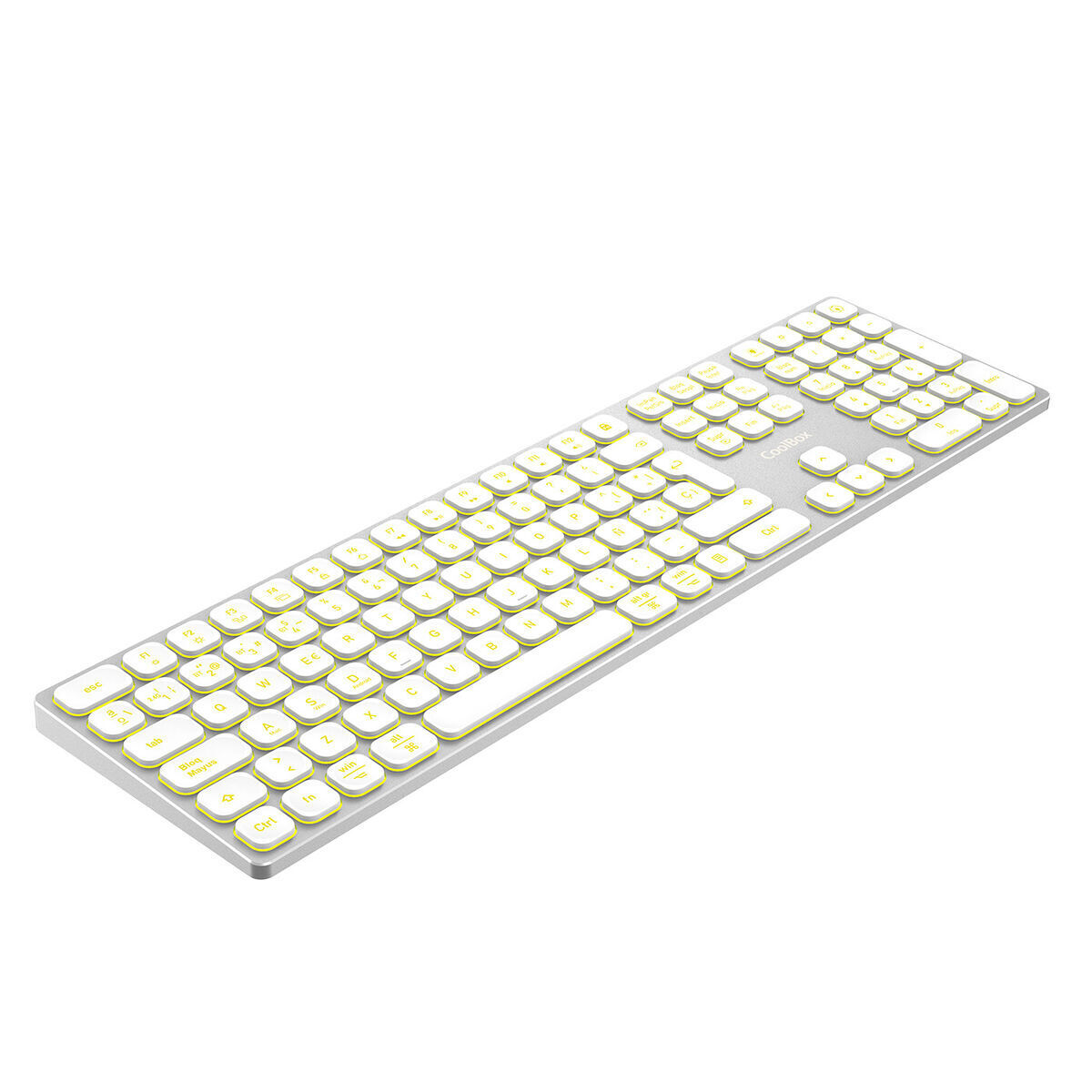 Image de Keyboard and Mouse CoolBox COO-TEW02-BKW White