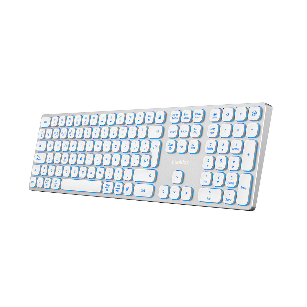 Image de Keyboard and Mouse CoolBox COO-TEW02-BKW White