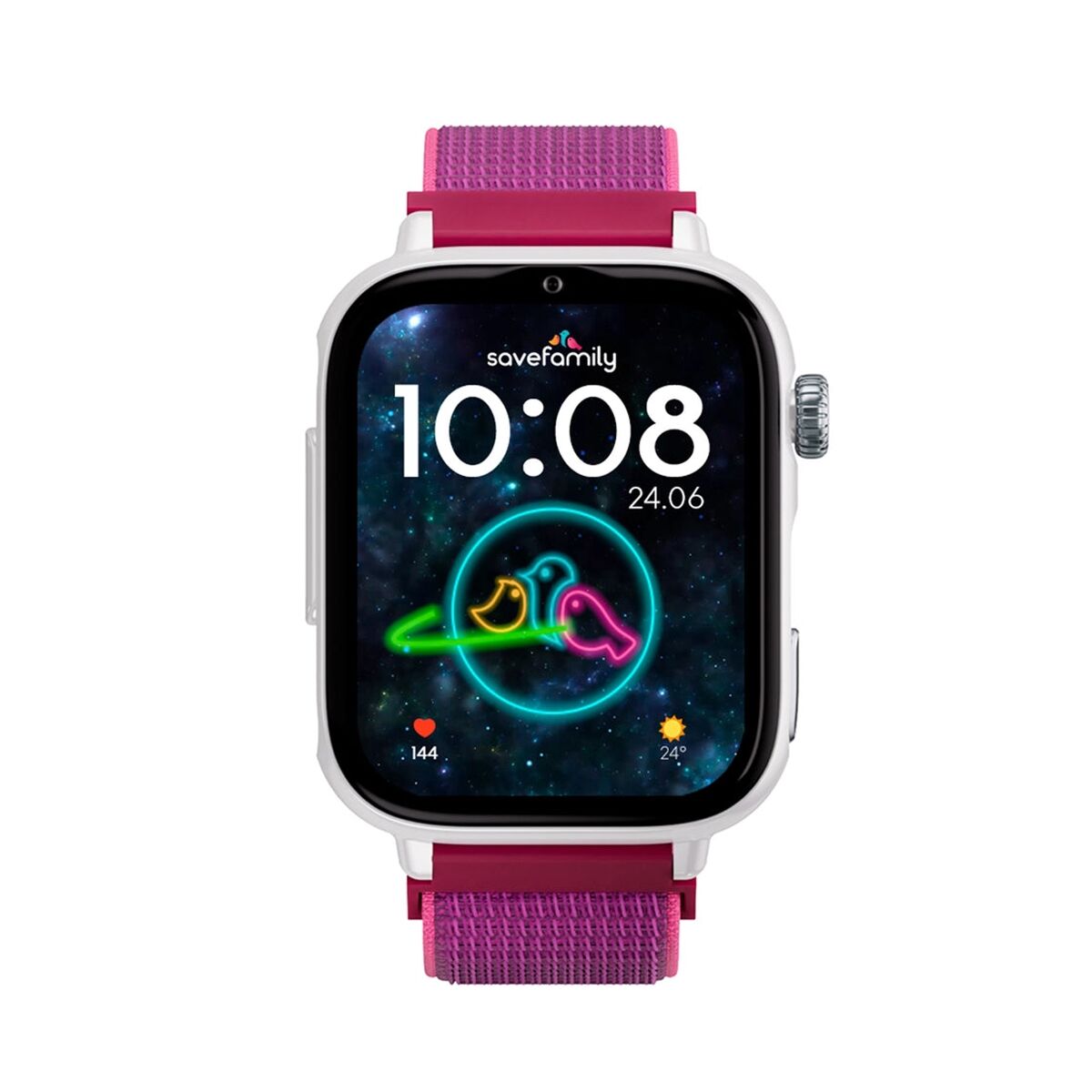 Bild von Smartwatch Save Family SW2-BL-TELFRAMB White Pink Raspberry