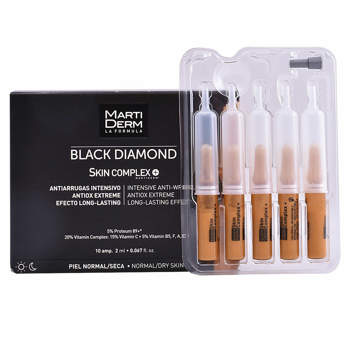 Ampoules Martiderm Black Diamond Antirides (10 x 2 ml)